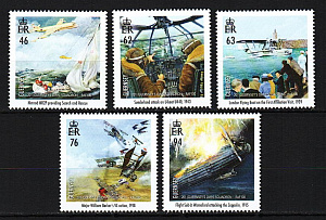 Гернси, 2018, 100 лет ВВС, 201 эскадрилья, 5 марок